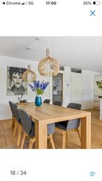 Goossens Houten Eettafel - 6 Personen, Ophalen, Gebruikt, 100 tot 150 cm, Eikenhout