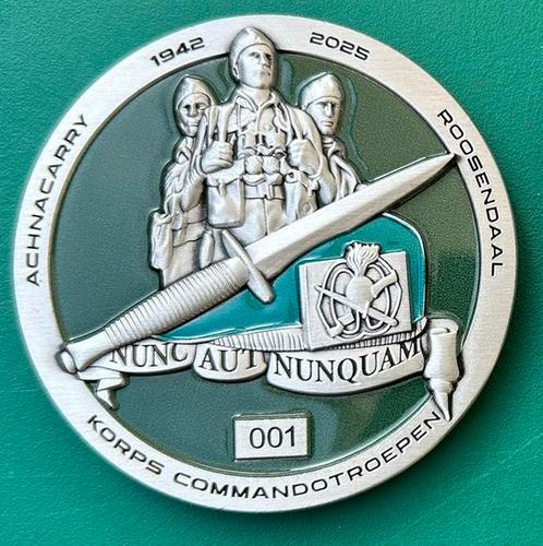 NIEUW coin korps commandotroepen genummerd, Verzamelen, Militaria | Algemeen, Landmacht, Embleem of Badge, Nederland, Ophalen of Verzenden