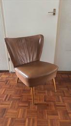 Vintage leren stoel, Huis en Inrichting, Fauteuils, Ophalen, Gebruikt, Minder dan 75 cm, Leer