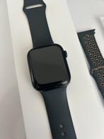 Apple Watch Series 8 45mm, Sieraden, Tassen en Uiterlijk, Smartwatches, Zwart, IOS, Ophalen of Verzenden, Waterdicht