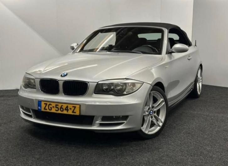 BMW 1-Serie 2.0 118I Cabrio 2009 Grijs, Auto's, BMW, Particulier, 1-Serie, ABS, Adaptieve lichten, Airbags, Airconditioning, Alarm