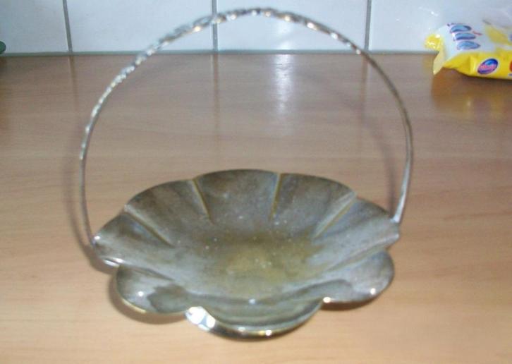 Verzilverd bonbonschaaltje, Antiek en Kunst, Antiek | Goud en Zilver, Ophalen of Verzenden