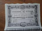 Foncière de Tunesie, 1885, Ophalen of Verzenden, Voor 1920, Aandeel