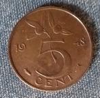 5 cent Nederland 1948 [3503]  [PoMuNe], Postzegels en Munten, Munten | Nederland, Ophalen of Verzenden, Koningin Wilhelmina, 5 cent