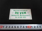 sticker enkhuizen metselbedrijf DE VEN meeuwenlaan 17, Ophalen, Zo goed als nieuw