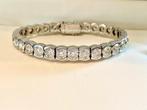 Tennis armband 18kt. witgoud met 18.10crt. diamant, Sieraden, Tassen en Uiterlijk, Armbanden, Ophalen, Wit, Zo goed als nieuw