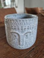 Leuk blauw bloempotje, Rond, Binnen, Ophalen of Verzenden, Zo goed als nieuw