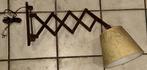 Schaarlamp kniklamp vintage scandinavisch design teakhout#v#, Ophalen, Zo goed als nieuw, Overige materialen