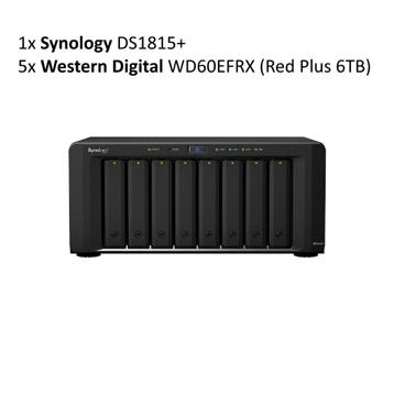 Synology DS1815+ & 5x Western Digital WD60EFRX Red Plus 30TB beschikbaar voor biedingen