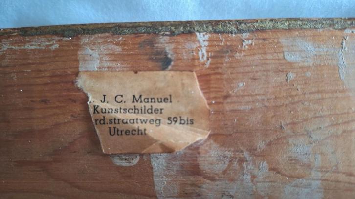 op linnen olieverf schilderij, Antiek en Kunst, Kunst | Schilderijen | Klassiek, Ophalen