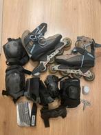 Bauer Inline Skates met Bescherming, Gebruikt, Bauer, Ophalen of Verzenden, Inline skates 4 wielen