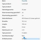 Floorlife Laminaat Livingston grijsbruin eiken, Kunststof, 50 tot 150 cm, Nieuw, 10 tot 30 cm