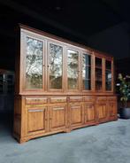 Antieke eikenhouten winkelkast | Brede buffetkast #2368, Antiek en Kunst, Ophalen of Verzenden