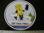 sticker daf parts filters logo, Verzamelen, Stickers, Verzenden, Zo goed als nieuw, Auto of Motor