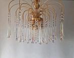 Paolo Venini Murano teardrop kroonluchters, Huis en Inrichting, Lampen | Kroonluchters, Ophalen, Zo goed als nieuw, Glas, Hollywood regency