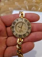 Te Koop Vintage Davis Dameshorloge goudkleurig natuursteen, Ophalen of Verzenden, Overige materialen