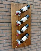 Wijnrek van steigerhout en steigerbuis voor 4 flessen  Nieuw, Huis en Inrichting, Woonaccessoires | Wijnrekken, Nieuw, Ophalen of Verzenden