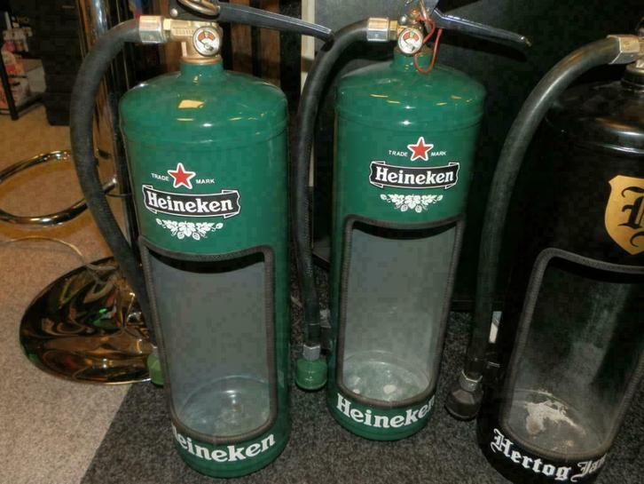 Lamp Heineken,Hertog Jan en Bacardi.Man cave decoratie, Huis en Inrichting, Lampen | Tafellampen, Nieuw, 50 tot 75 cm, Metaal
