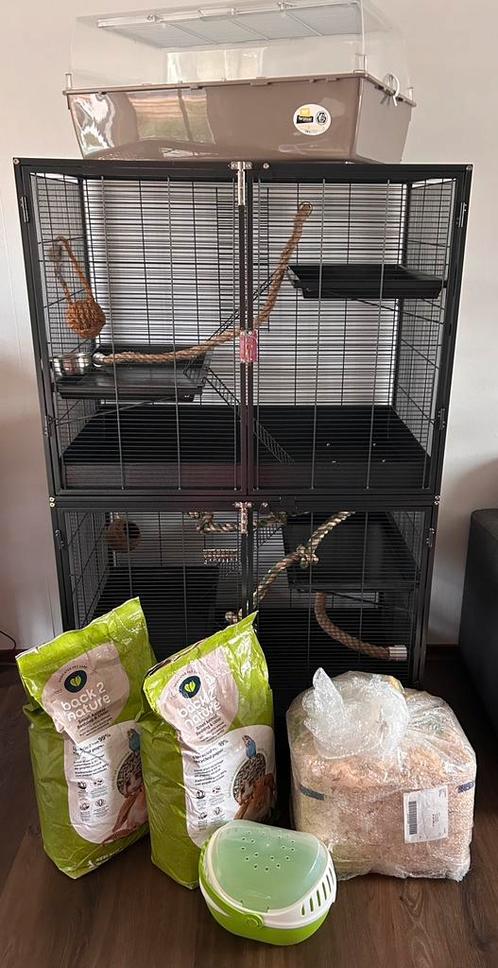 Keddoc animal home kooi met toebehoren., Dieren en Toebehoren, Knaagdieren en Konijnen | Hokken en Kooien, Zo goed als nieuw, Kooi