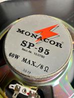 Monacor SP-95 hifi basspeaker woofer 60watt 8 ohm, Overige typen, Nieuw, Minder dan 60 watt, Ophalen