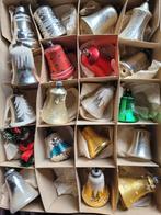 Oude glazen kerstbal klokjes, Diversen, Kerst, Ophalen