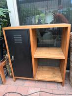 Mooie steigerhouten kast, Ophalen, 100 tot 150 cm, Metaal, 25 tot 50 cm