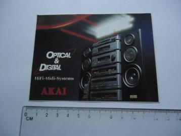 sticker oud AKAI Stereo toren platenspeler stereotoren hifi  beschikbaar voor biedingen