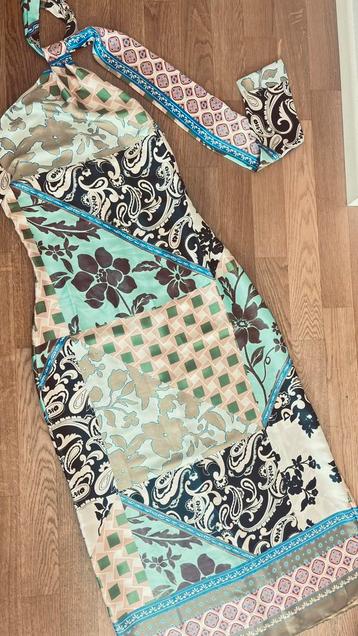 ZARA zijden jurk zomer stijlvol halter jurk maxi mt 36 beschikbaar voor biedingen