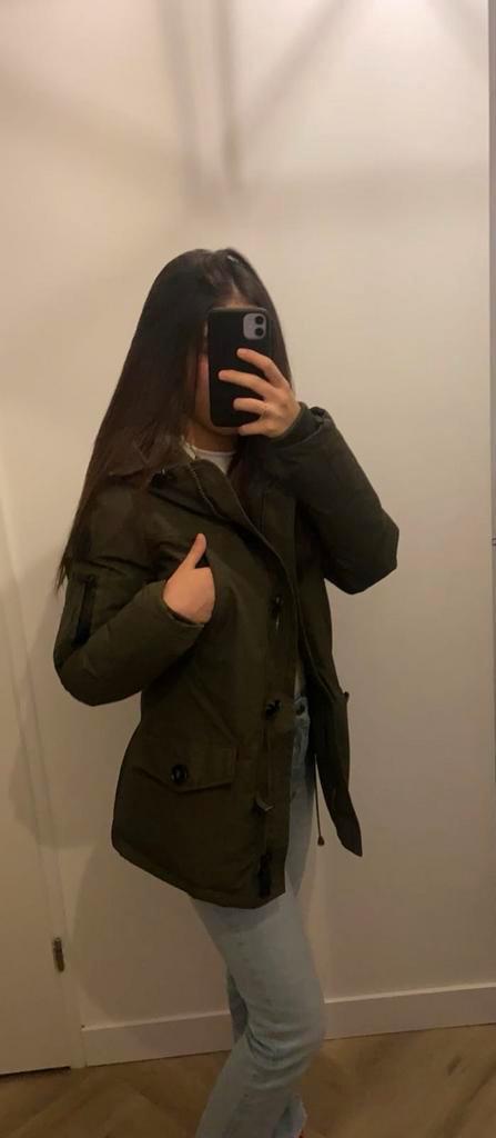 Airforce 4 pocket dames- Maat xs, Kleding | Dames, Jassen | Winter, Gedragen, Maat 34 (XS) of kleiner, Groen, Ophalen of Verzenden