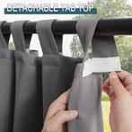 Set gordijnen voor buiten waterdicht klittenband 132 x 243cm, Huis en Inrichting, Stoffering | Gordijnen en Lamellen, 100 tot 150 cm