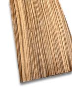 Zebrano fineer | 10 vellen | 93x18 cm, -, -, Nieuw, -