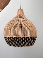 Nieuwe Houten Hanglamp - Natuurlijk & Zwart, Huis en Inrichting, Lampen | Hanglampen, Ophalen, Nieuw, Hout, Minder dan 50 cm
