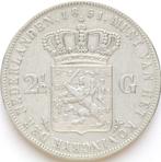 XntriQ-Coins - zilveren 2½ Gulden 1851a Willem III, Koning Willem III, Zilver, Ophalen of Verzenden, Losse munt