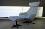 Topform Design Fauteuil met hocker, Huis en Inrichting, Fauteuils, Ophalen, Metaal, 75 tot 100 cm, Zo goed als nieuw