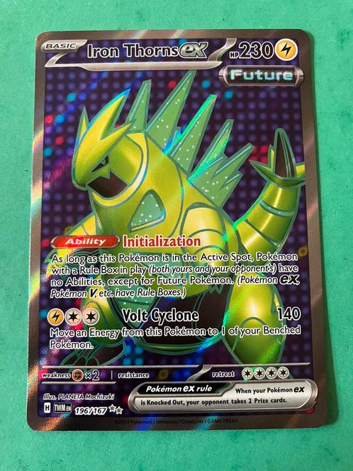 Iron thorns ex, Hobby en Vrije tijd, Verzamelkaartspellen | Pokémon, Nieuw, Losse kaart, Ophalen of Verzenden