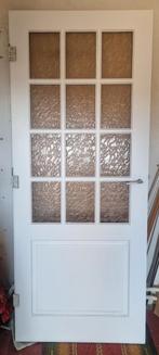 Hardhouten deur stomp met glas, Ophalen, Gebruikt, Binnendeur, Glas