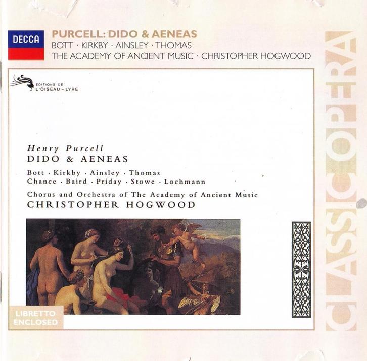 Purcell - Dido & Aeneas (CD), Cd's en Dvd's, Cd's | Klassiek, Zo goed als nieuw, Romantiek, Ophalen of Verzenden