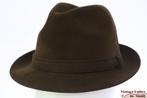 Vintage Gleufhoed Wegener bruin 56 als nieuw, Wegener, Hoed, Ophalen of Verzenden, 57 cm (M, 7⅛ inch) of minder