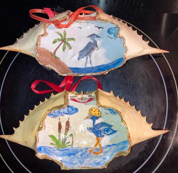 2 Beschilderde Gemerkte Krabbenschaal 2003 2004 beschikbaar voor biedingen