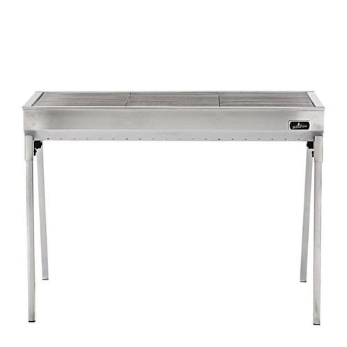 BBQ Roestvrijstalen Houtskool grill 112 cm x 38 cm x 14,5 cm, Tuin en Terras, Houtskoolbarbecues, Nieuw, Ophalen