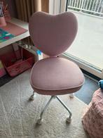 Bureaustoel roze hartje, Ophalen, Zo goed als nieuw, Roze