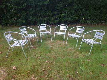 6 Luxe Bolero Aluminium tuinstoelen, in zeer nette staat! beschikbaar voor biedingen
