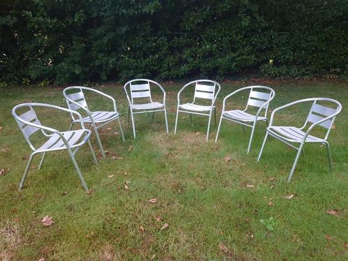 6 Luxe Bolero Aluminium tuinstoelen, in zeer nette staat!, Tuin en Terras, Tuinstoelen, Zo goed als nieuw, Aluminium, Stapelbaar