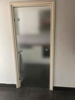 2x Glazen deur, Doe-het-zelf en Verbouw, Ophalen, Gebruikt, 80 tot 100 cm, Binnendeur