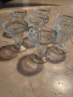 Glazen ijscoupes 7x, Verzamelen, Ophalen, Zo goed als nieuw, Overige typen