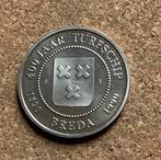 Penning - Nederland 400 jaar Turfschip Breda 1990, Ophalen of Verzenden, Overige materialen, Nederland
