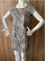 Geisha jurk mt. M met luipaardprint, Maat 38/40 (M), Geisha, Beige, Ophalen of Verzenden