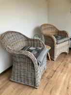 Rotan stoelen, Huis en Inrichting, Stoelen, Ophalen, Bruin, Twee