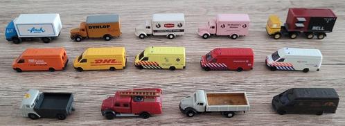 N-spoor set van 14 Busjes, bestelauto's, vrachtwagens etc, Hobby en Vrije tijd, Modeltreinen | N-Spoor, Nieuw, Overige typen, Gelijkstroom of Wisselstroom