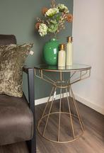 Clayre & Eef Bijzettafel Goudkleurig Metaal, Huis en Inrichting, Tafels | Bijzettafels, 45 tot 60 cm, Minder dan 55 cm, Metaal of Aluminium